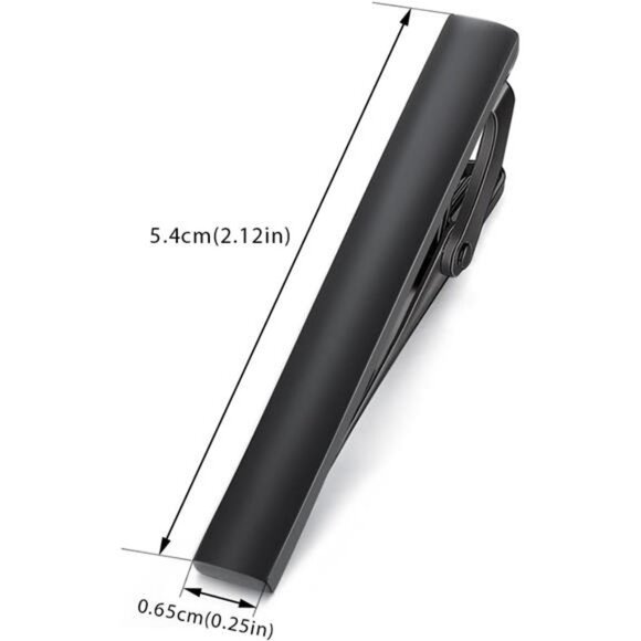 Mens Steel Tie Clip Bar Classic Metal Tie Pin for Business Suit Wedding Gift - Picture 6 of 8